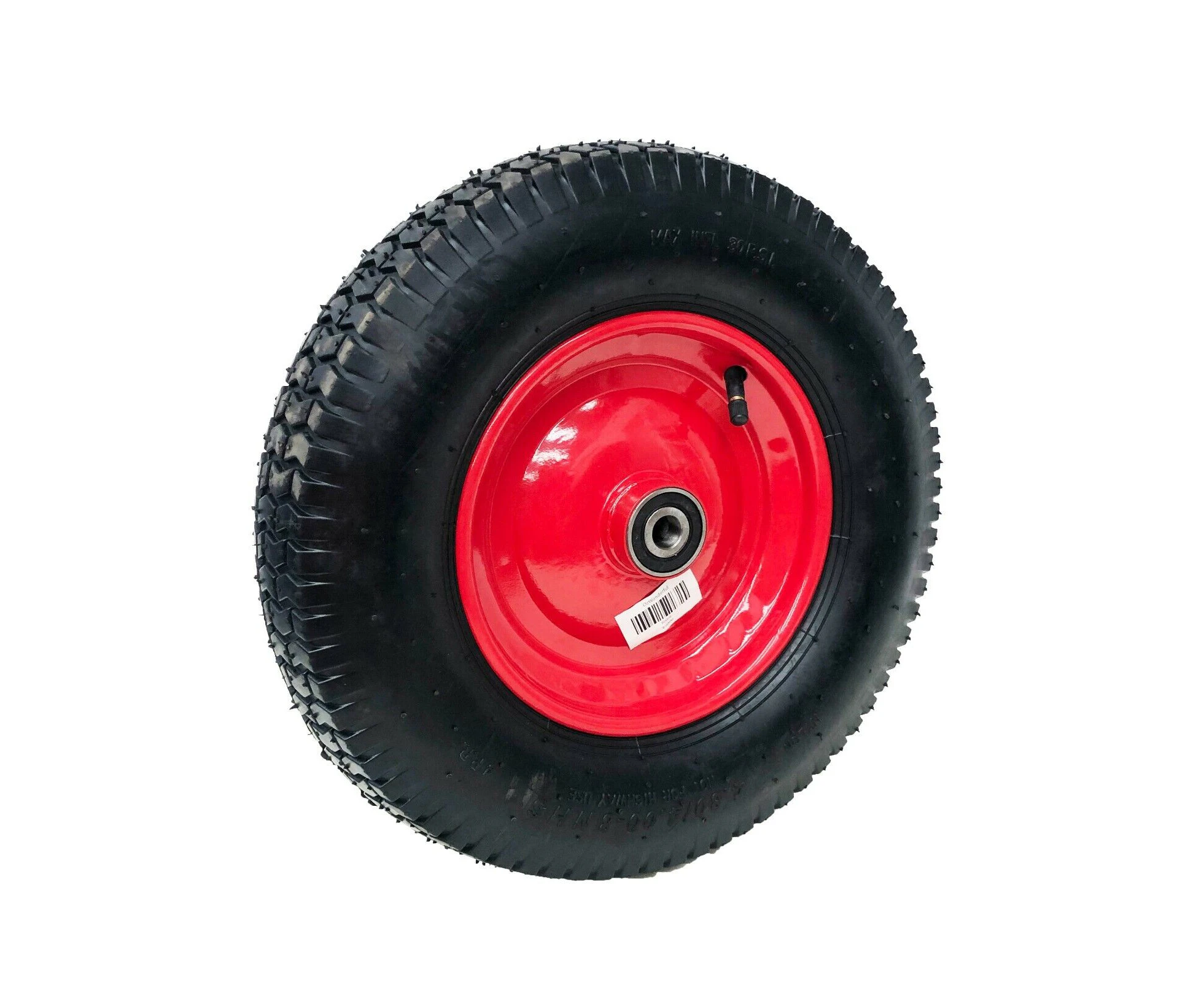 16" Pneumatic Wheelbarrow Tire | 4.80/4.00-8 Trolley Tyre with 16mm Bore | Durable Pneumatic Tyre Wheel for Smooth Ride Steel Rim