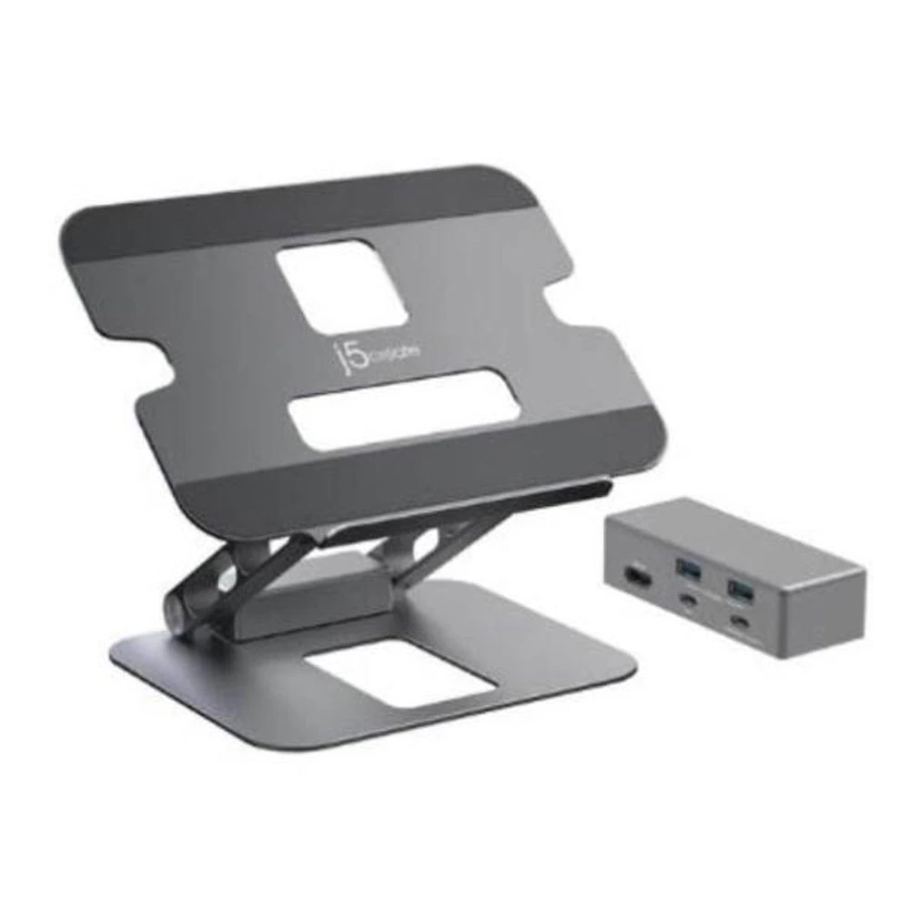 J5create JTS327 Multi-Angle single 4K HDMI Docking Laptop Stand with USB-C Pass Through