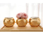 Set Of 3 Bling Vases Gold Round Vase Silver Vase Rose Gold Vase Tabletop Vase Party Vase Wedding Vase Centerpiece