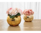 Set Of 3 Bling Vases Gold Round Vase Silver Vase Rose Gold Vase Tabletop Vase Party Vase Wedding Vase Centerpiece