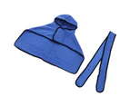 Dog Towel Strong Absorbent Quick Drying Hand Pockets Design Hooded Dog Bathrobe With Waistband For Cat Blue S