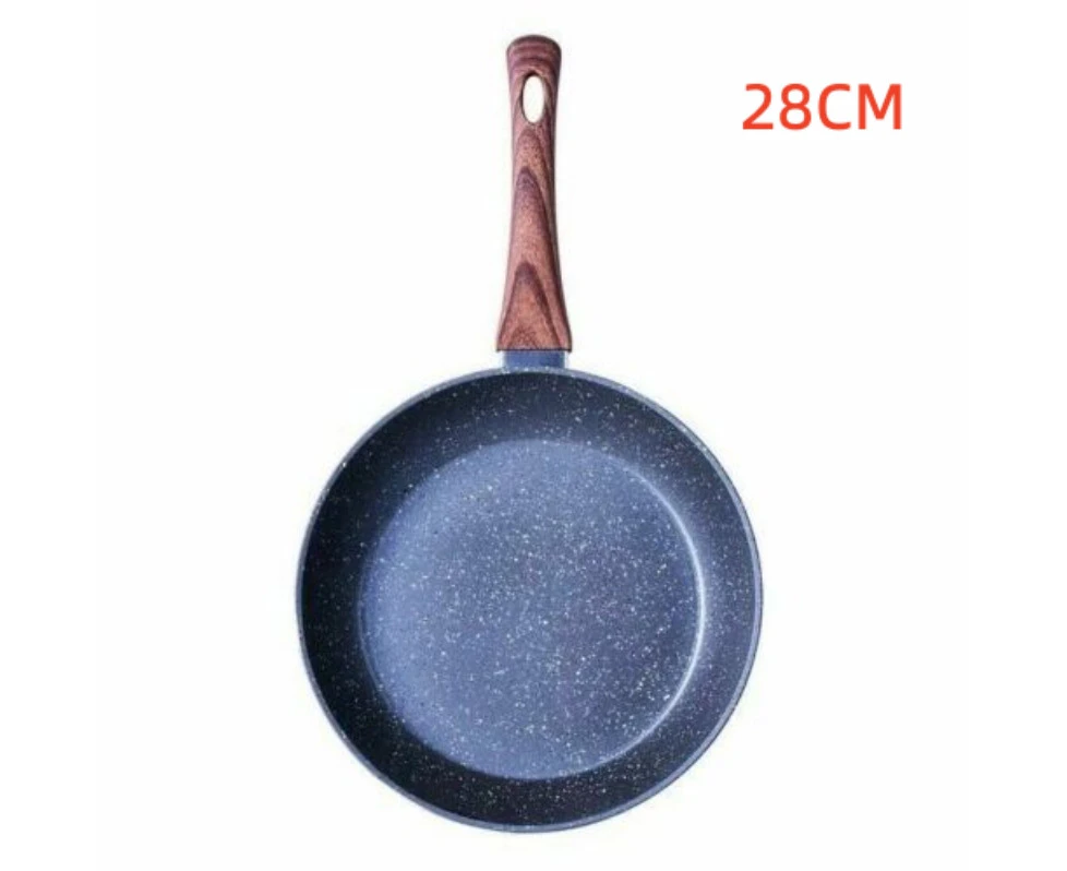 28CM Marble Stone Ceramic Coated Non Stick Cookware Frypan Pan PFOA Free Induction