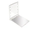 Toscano Portable LED Lighted Travel Makeup Mirror-White