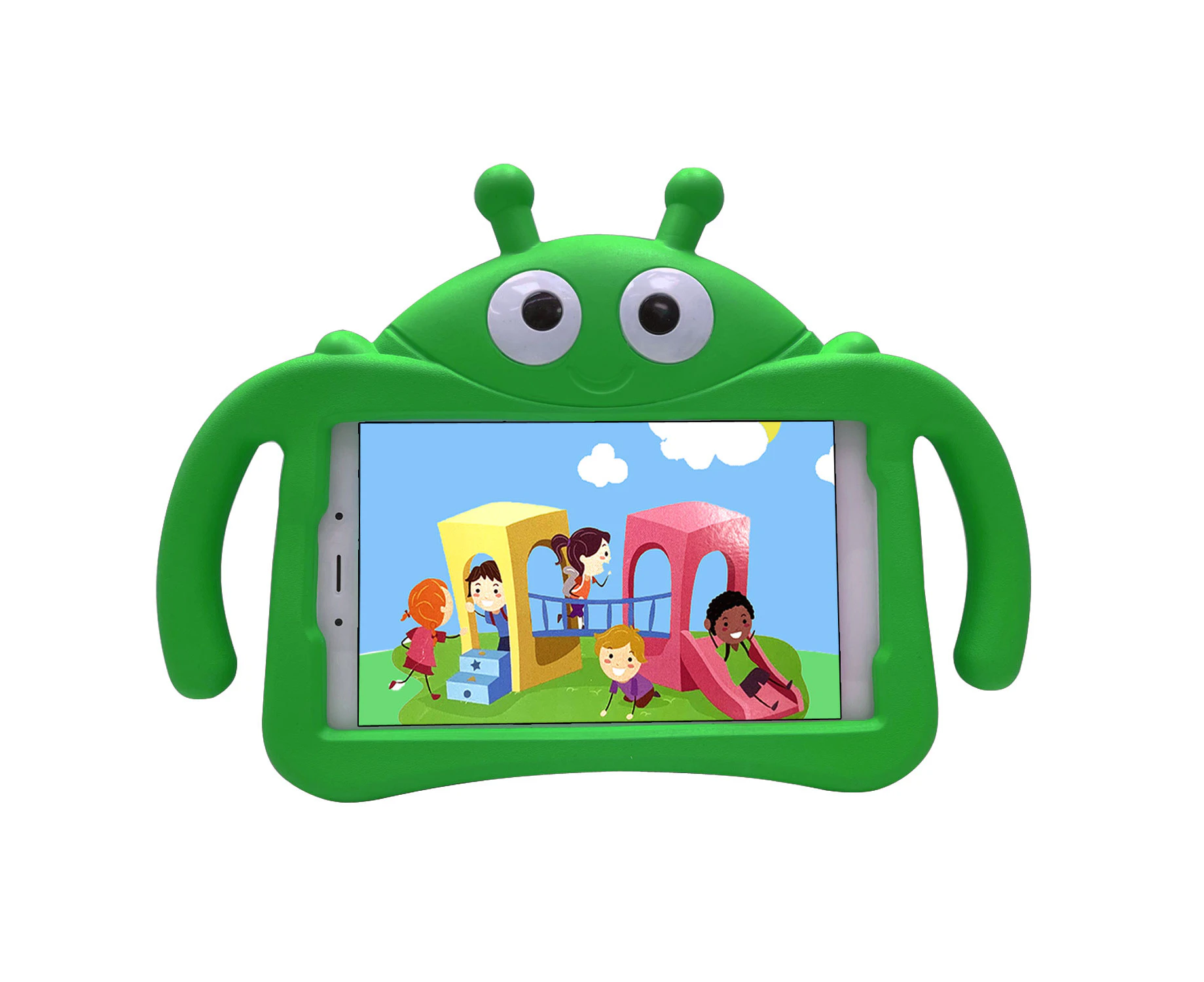 DK Samsung Galaxy Tab A 8 Inch 2019 (T290 / T295) for Kids Tablet Case with Handle and Stand-Green