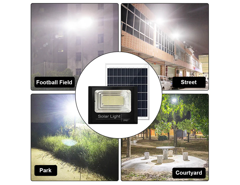 Waterproof Spotlight Flood Light Solar Powered Backyard Wall Mounted Outdoor