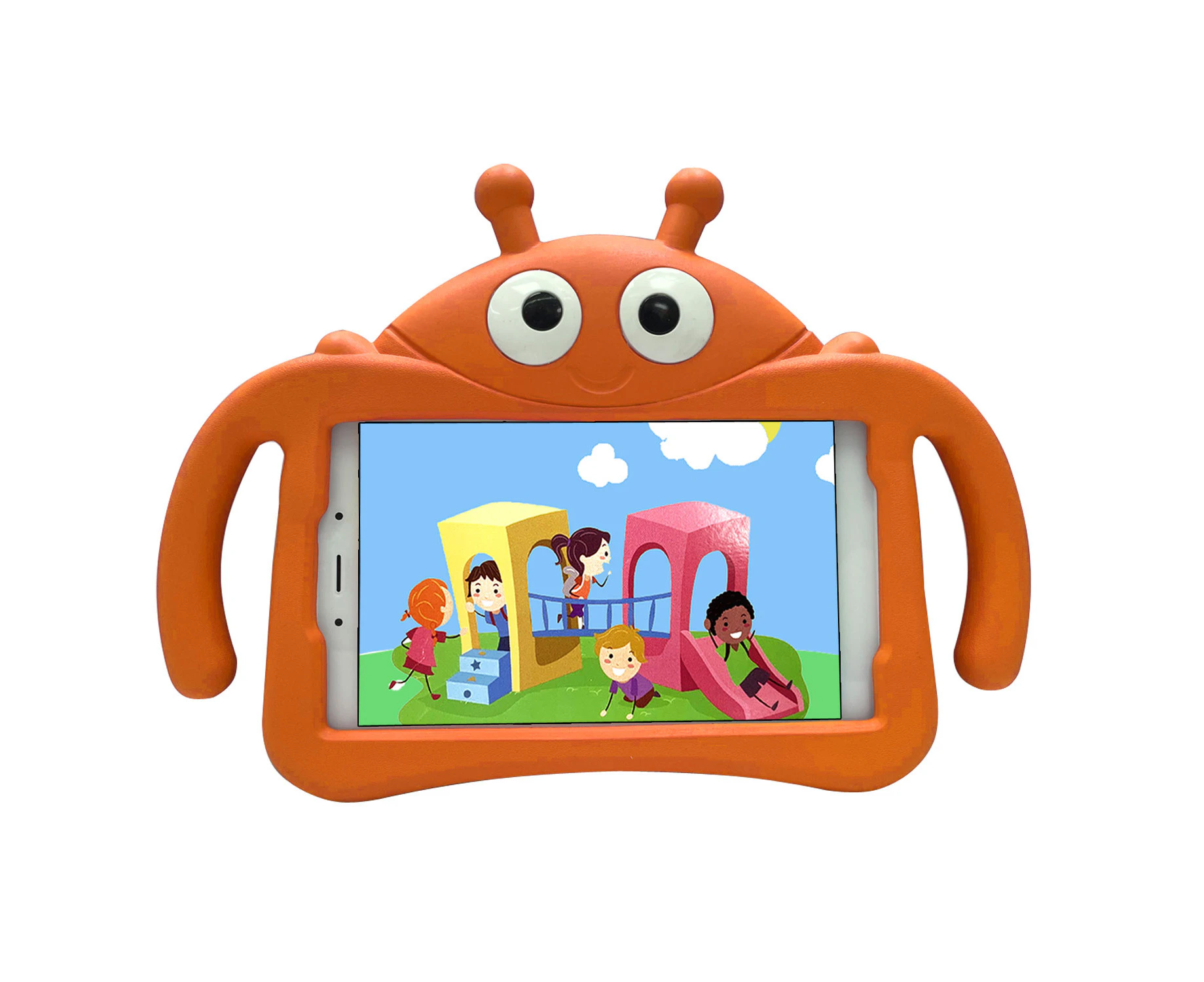 DK Samsung Galaxy Tab A 8.0 Inch 2017 (T380 / T385) for Kids Tablet Case with Handle and Stand-Orange