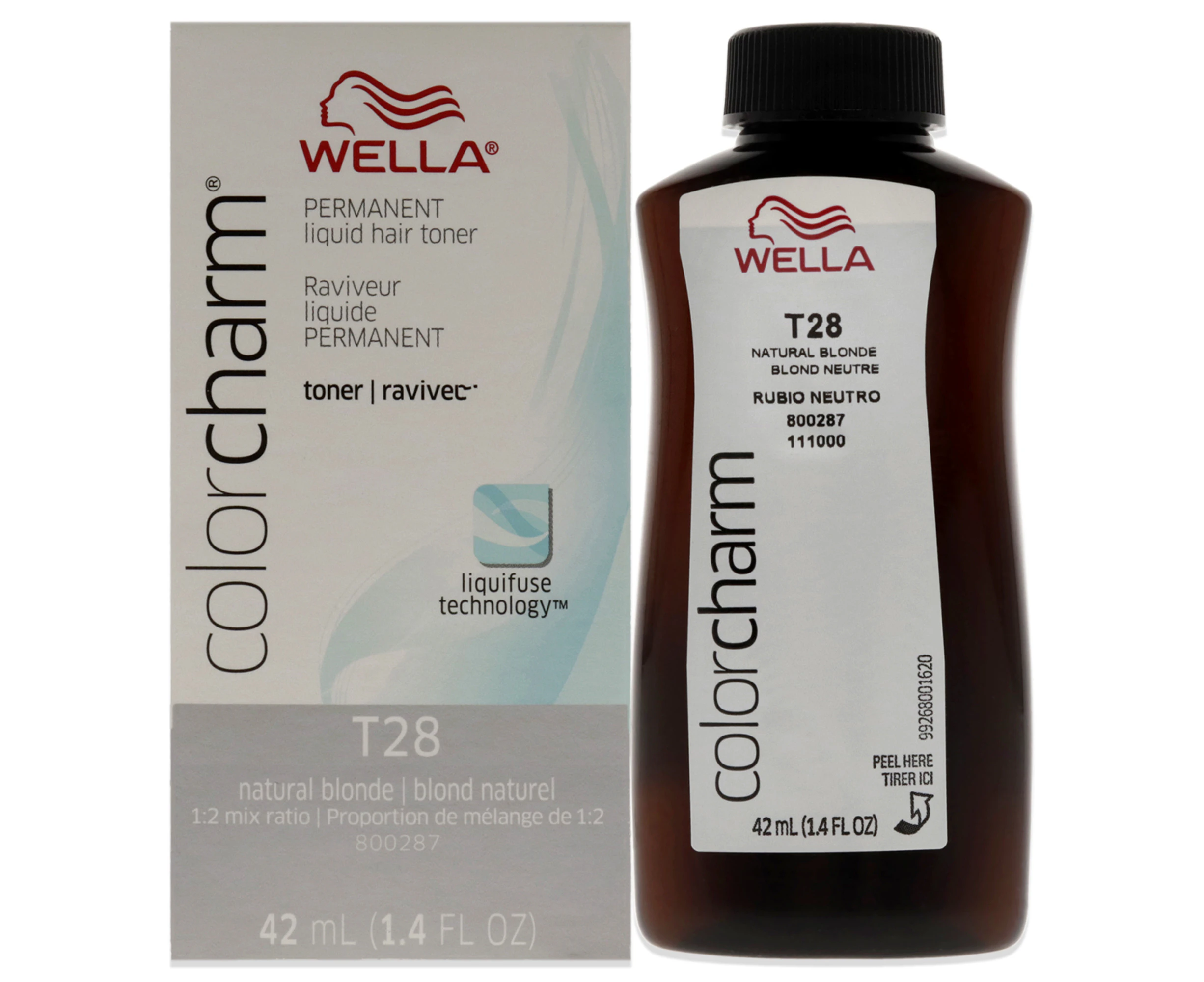 Wella Color Charm Permanent - T28 Natural Blonde for Unisex 1.4 oz Toner Variant Size Value 1.4 oz