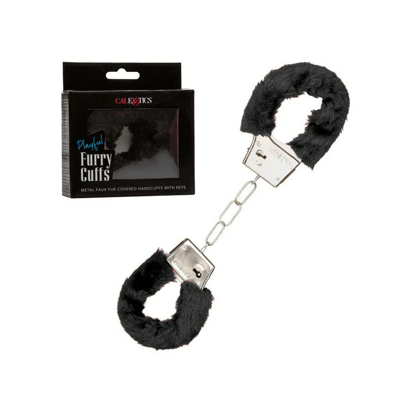 Calexotics Playful Furry Cuffs - Black