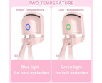Heated Eyelash Curler Usb Rechargeable Electric Eyelash Curlers With Eyelash Comb For Women Girls