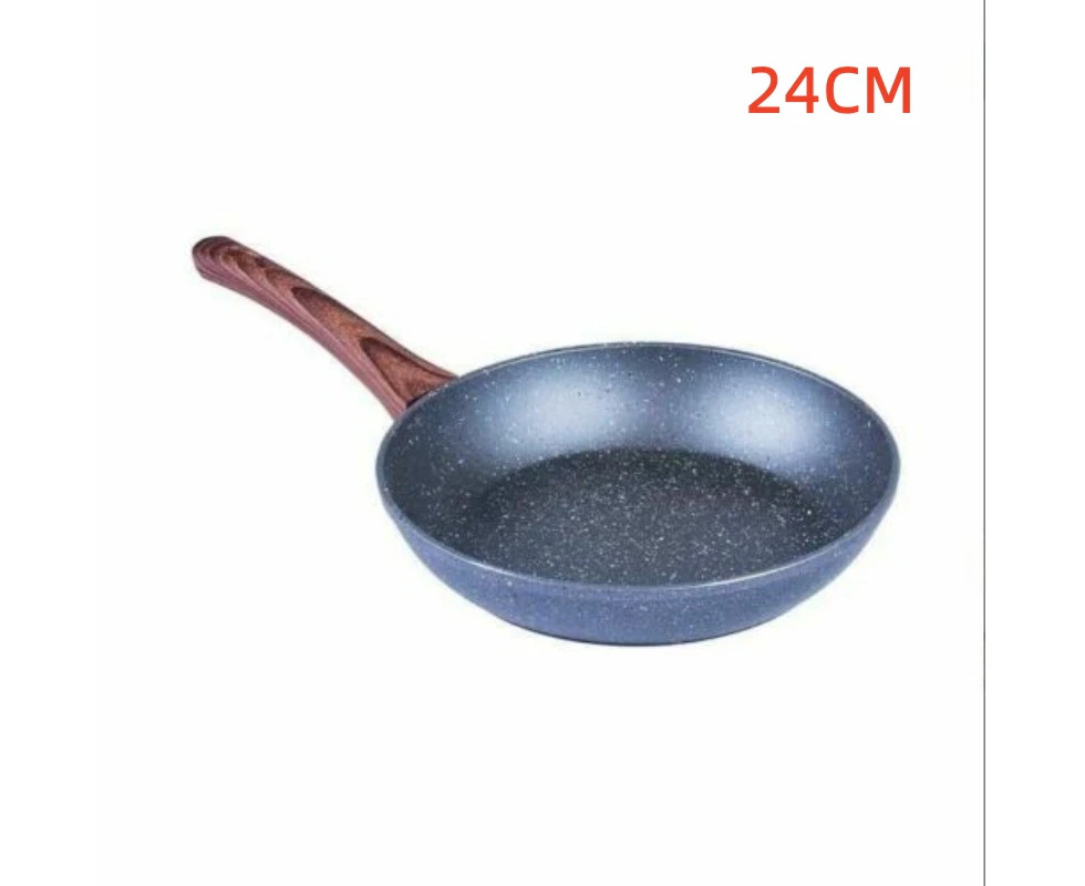 24CM Marble Stone Ceramic Coated Non Stick Cookware Frypan Pan PFOA Free Induction