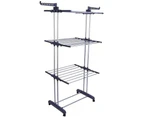 3 Tier Foldable Clothes Airer Folding Hanger Drying Rack Multi-Functional Stand