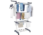 3 Tier Foldable Clothes Airer Folding Hanger Drying Rack Multi-Functional Stand