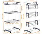 3 Tier Foldable Clothes Airer Folding Hanger Drying Rack Multi-Functional Stand