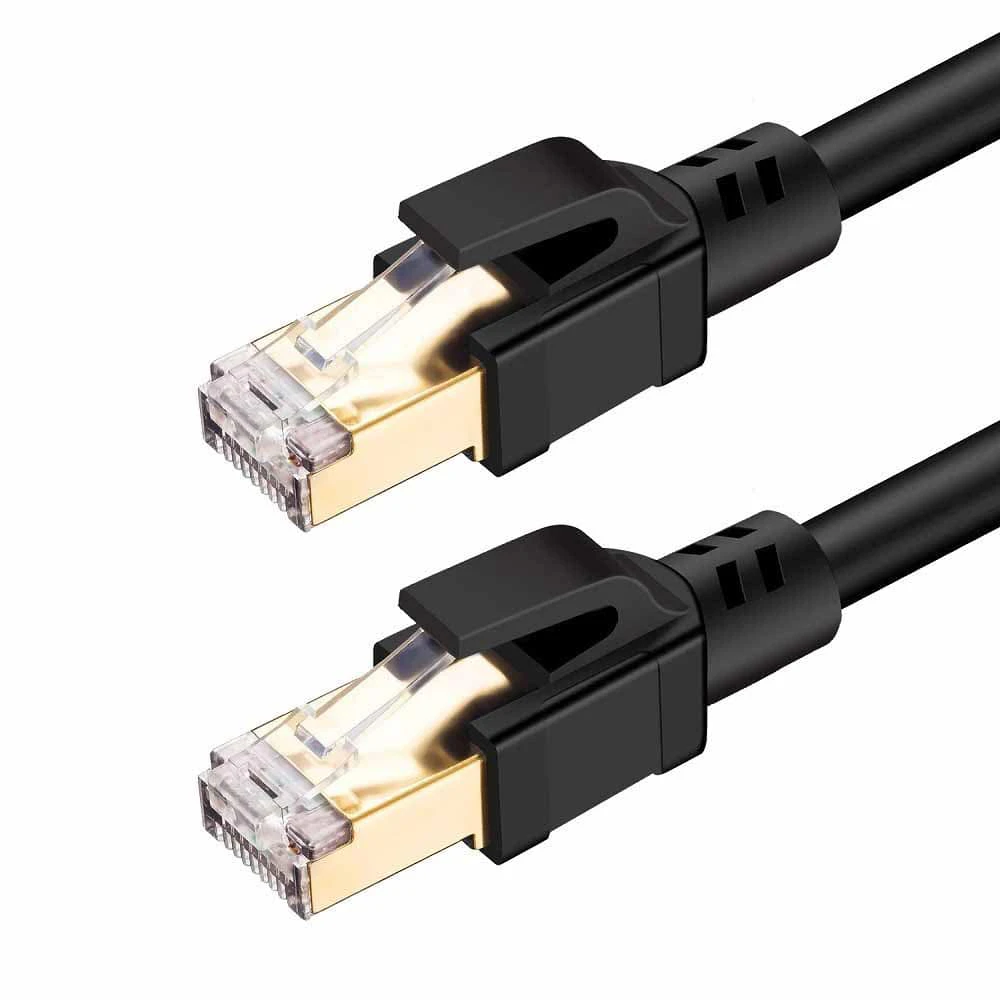 CAT8 Ethernet Cable 40Gbps 2000Mhz Gigabit RJ45 LAN Patch Cord Network - 1m