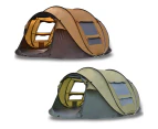 Green Waterproof Instant Beach Camping Tent 6 Person Pop up Tents Family Hiking Dome