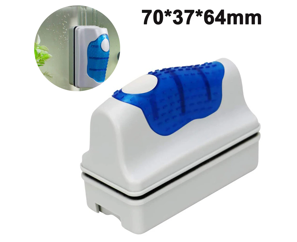 Magnetic Aquarium Fish Tank Scraper Glass Cleaner Scrubber Floating Clean Brush