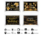 Happy Birthday Backdrop Banner Background Cloth Photo Props Party Decoration-Cloth