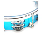 Percussion Jingles 10 Inch Tambourine Double Row Adjustable Percussion Instrument For Performance