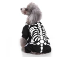 -xl-Pet costume Halloween Christmas costume Dog skeleton costume