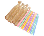 17Pcs Crochet Set Crystal Crochets Diy Knitting Tools Sweater Needle Knitting Accessories