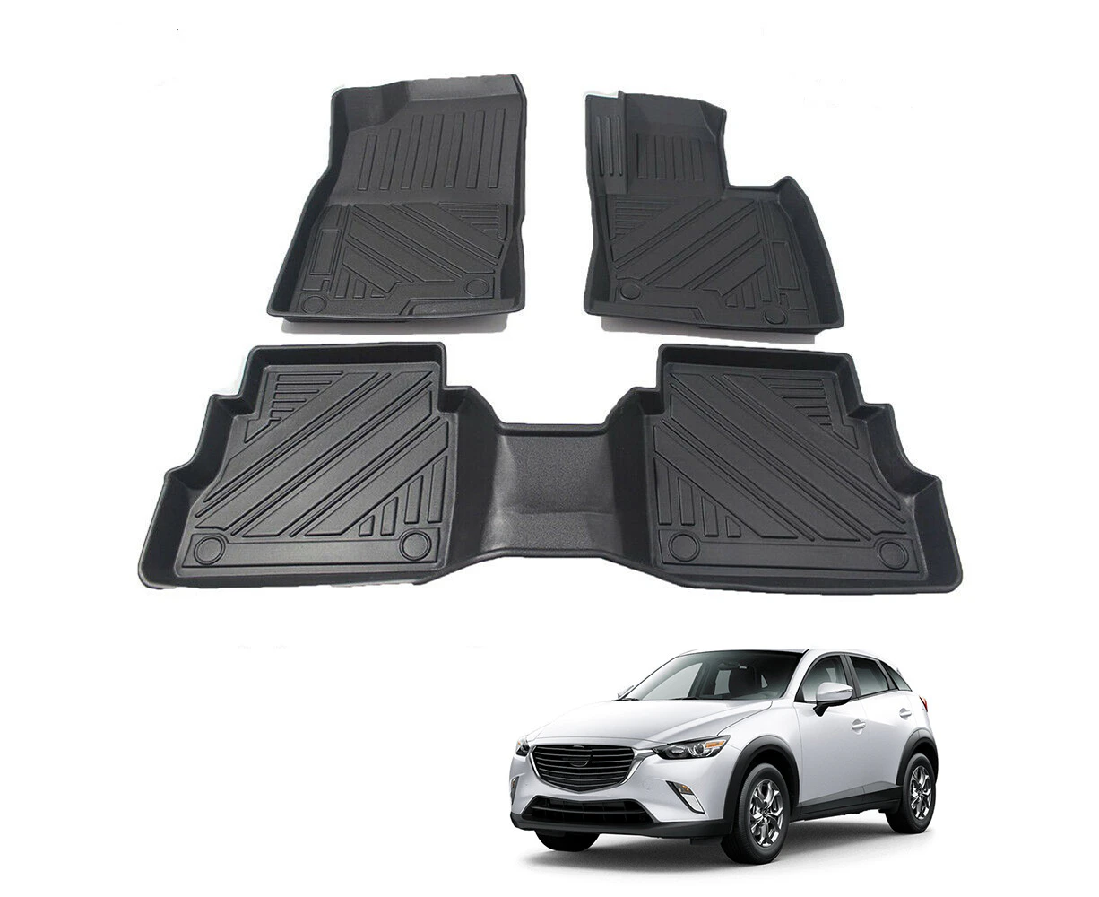 3Pcs Heavy Duty Cargo Waterproof Floor Foot Mats Compatible with Mazda CX5 CX-5 2017-2023