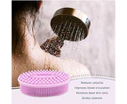 Exfoliating Silicone Body Scrubber Easy To Clean, Lathers Well, Long Lasting, And More Hygienic Than Traditional Loofah,Pattern: Green