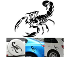 3d Car Sticker Body Trucks Window Waterproof Pvc Car-styling Auto Decal Car Bonnet Side Stripes Animal(5pcs, Black)