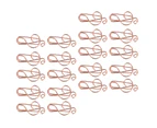 20pcs Shaped Paper Clips Rose Gold Musical Sign Shape Efficient Fixing Iron Material Office Clips for Scrapbooks
