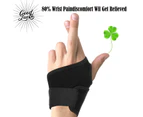 Carpal Tunnel Wrist Brace for Tendonitis and Arthritis One Hand Adjustable Compression Wrist Brace with Pain Relief