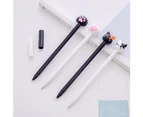 SunnyHouse 2Pcs Cute Cat Paw Ink Gel Pen Writing Marker Student Office Stationery Gift- White Cat
