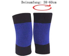 2 Pcs Thickened Wool Lined Knee Warmer - Cashmere Knee Support Pad Wool Warmers Winter Warmers Knee Warmer For Arthritic Knees(Black And Blue)