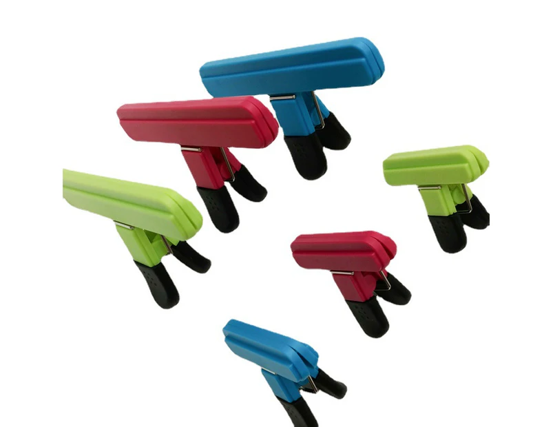 Pack of 6 Chip Bag Clips,Bag  Clips Sealing Clips, Food Bags Clips Plastic Heavy Seal Grip  for Kitchen Snacks Food Office