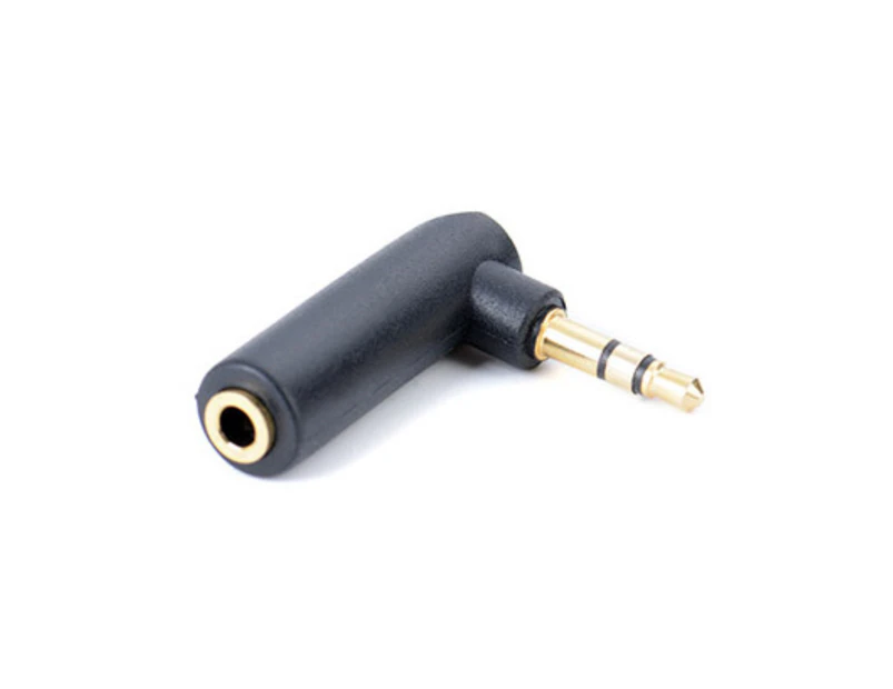 Bluebird 90 Degrees 3.5mm 3/4 Pole Audio Stereo Male to Female Earphone Extension Adapter- 3 Pole