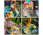 Children's Mini Kitchen Toy Sink Simulation Electric Circulating Water Play House Toy Children's Favorite Gift，Yellow