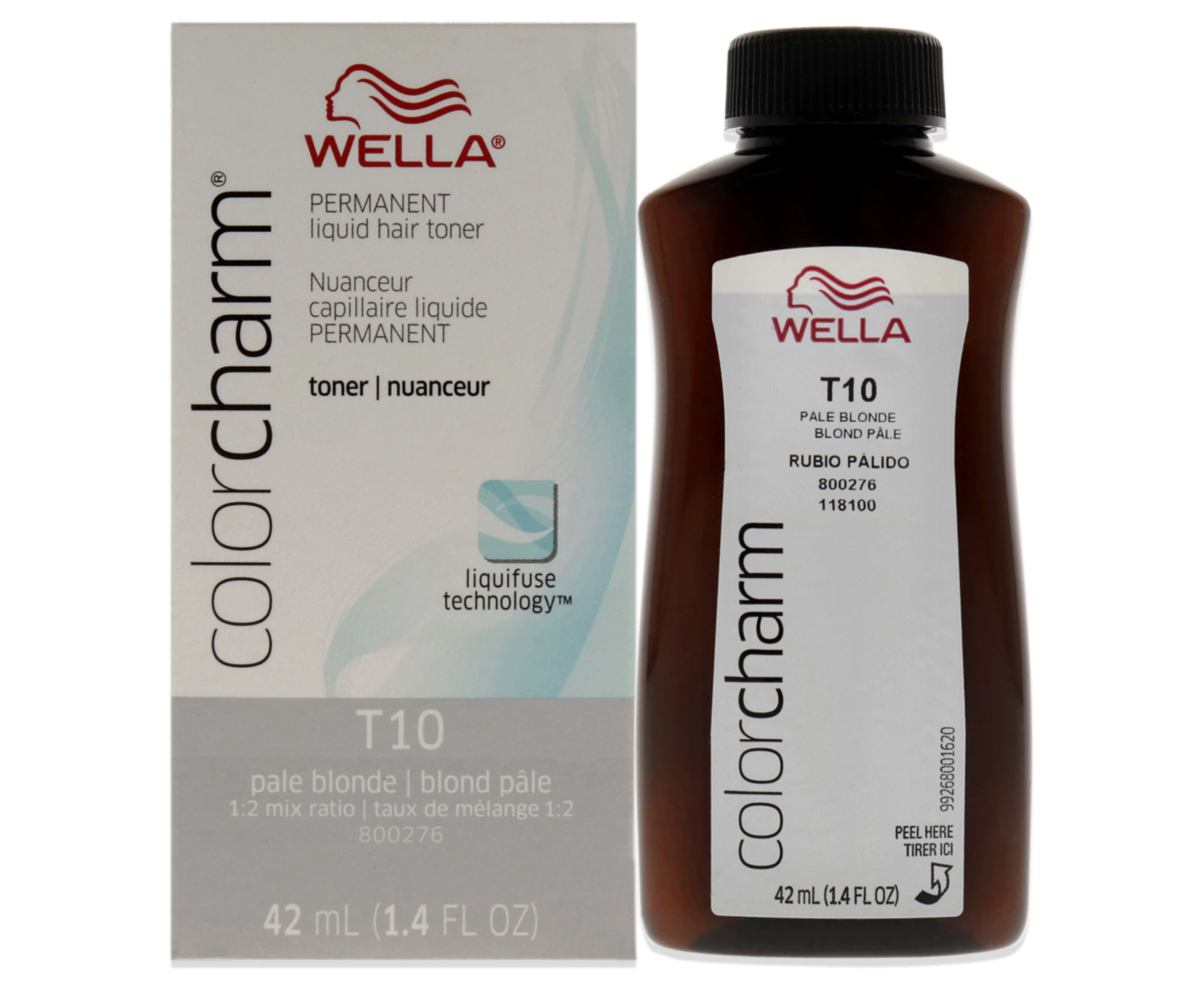 Wella Color Charm Permanent Toner - T10 Pale Blonde for Unisex 1.4 oz Toner Variant Size Value 1.4 oz