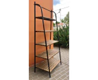 5 Tier Wooden Rack With Metal Frame 80x189cm