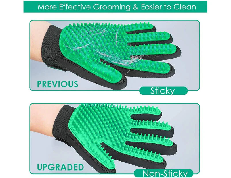 New Pet Grooming Brush, Reinforced Pet Grooming Gloves With 255 Tips, Shedding Gloves For Dogs And Cats - Shedding Glove Brush