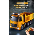 Double E E525-003 Remote Control Benz Dump Truck Toy 8 Channel 2.4Ghz Electric Dumping Construction Car Vehicles