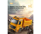 Double E E525-003 Remote Control Benz Dump Truck Toy 8 Channel 2.4Ghz Electric Dumping Construction Car Vehicles