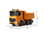 Double E E525-003 Remote Control Benz Dump Truck Toy 8 Channel 2.4Ghz Electric Dumping Construction Car Vehicles