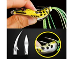 4.5/5/5.5cm Soft Silicone Artificial Frog Fishing Lures Bait Tackle with Hook - Random Color