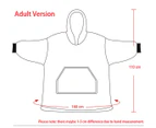 Adult Black Blanket Hoodie Ultra Plush Comfy Giant Sweatshirt