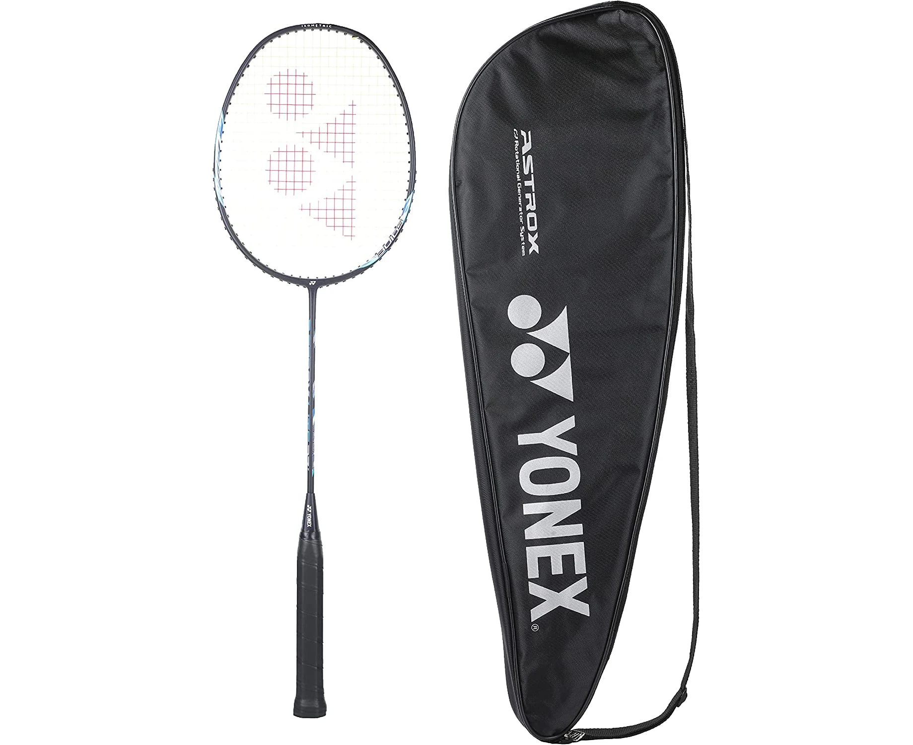 Yonex Muscle Power 22LT Graphite Badminton Racquet (Black/Blue, 30 lbs Tension)