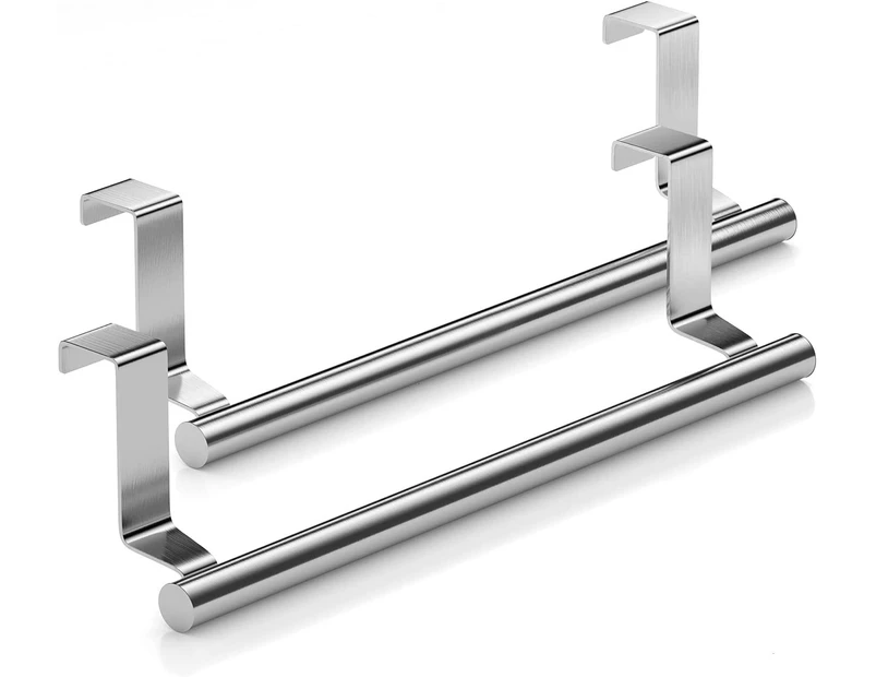 2pcs Stainless Steel Over Door Towel Rack Bar Holders For Universal Stainless Steel Towel Rack - 23.7Cm