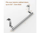 2pcs Stainless Steel Over Door Towel Rack Bar Holders For Universal Stainless Steel Towel Rack - 23.7Cm