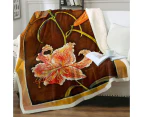 Throws Kids Size: 130cm x 150cm Floral Art Tiger Lilies Flowers