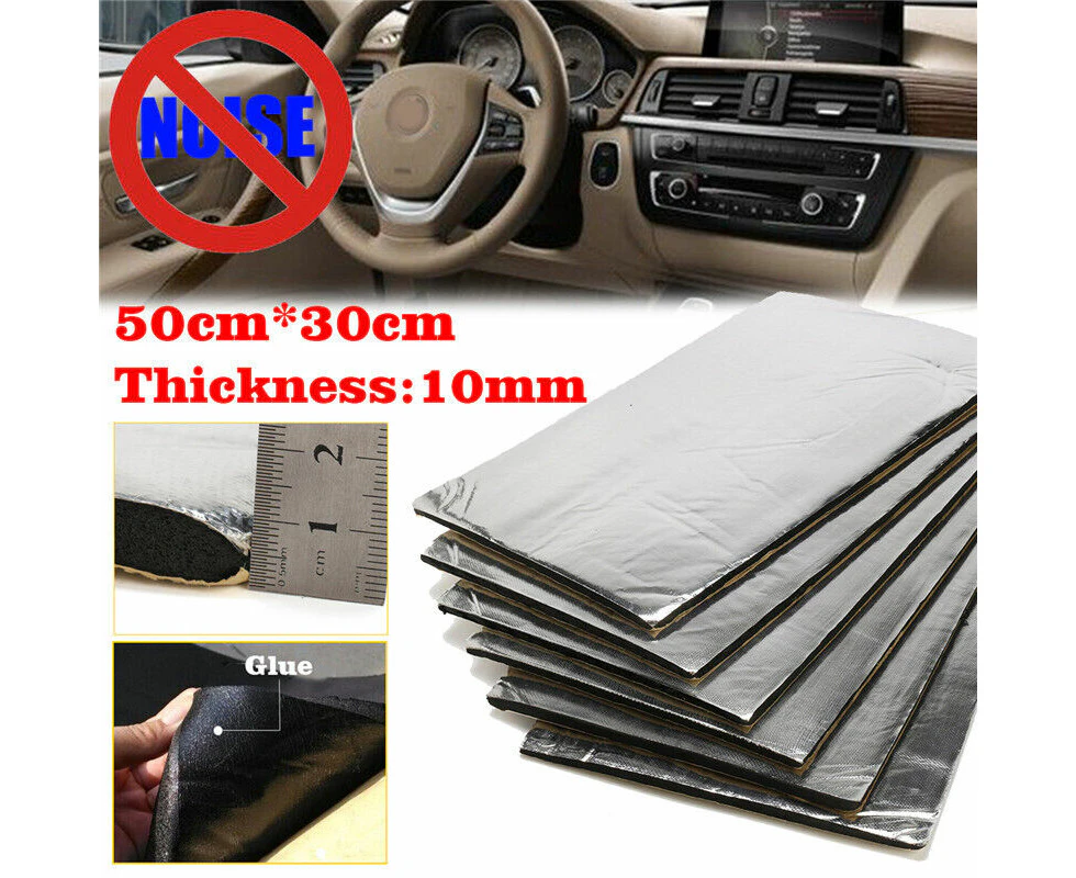 12pcs 50x30CM Sound Deadener Heat Proof Insulation Noise Proofing Foam Car Auto Shield