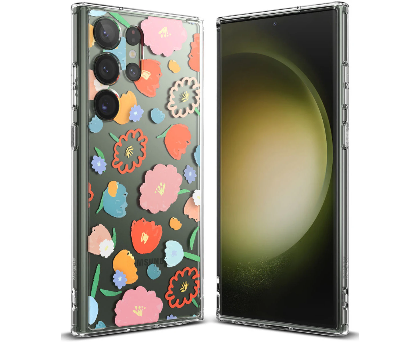 Ringke Fusion Samsung Galaxy S23 Ultra Case Back Cover - Floral