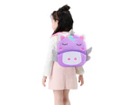 Cute Toddler Backpack Toddler Bag Animal Cartoon Mini Travel Bag for 2-4 Years Old Kids-Purple