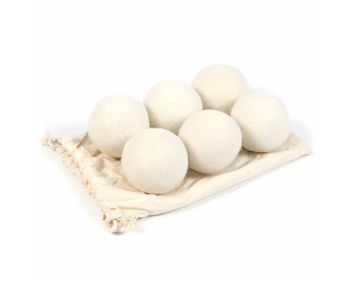 6 Pack Wool Dryer Balls,Organic Natural Wool for Laundry，Anti Static